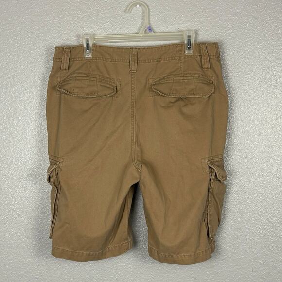 Broken In Classic Length Size 34 Favorite Khaki Old Navy Retro Cargo Shorts - Picture 2 of 8